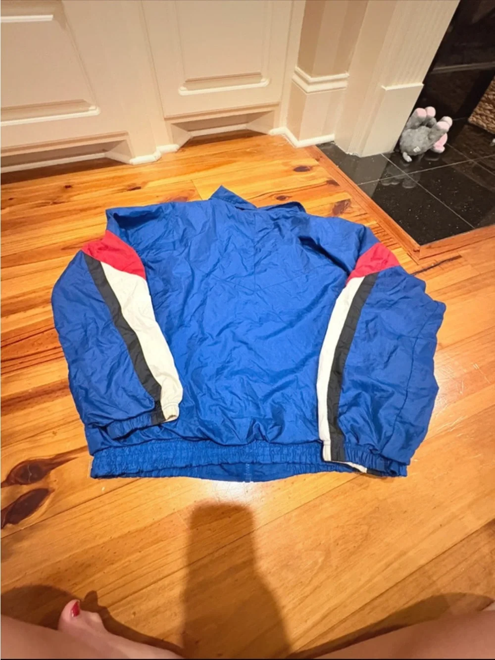 Vintage Wilson Blue Red White Black Colorblock Windbreaker Jacket